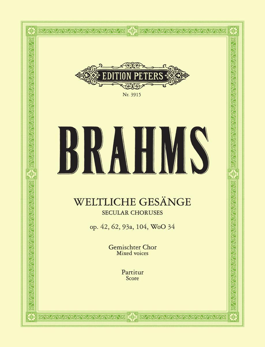 Cover: 9790014019648 | Weltliche a-cappella Gesänge | Johannes Brahms | Taschenbuch | 104 S.