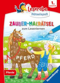 Cover: 9783473488896 | Leserabe - Rätselspaß - Zauber-Malrätsel zum Lesenlernen: Pferde...