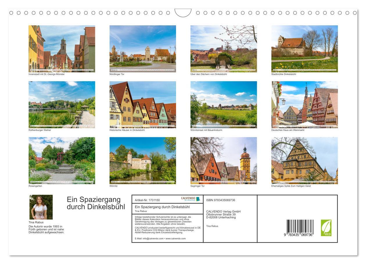 Bild: 9783435069736 | Ein Spaziergang durch Dinkelsbühl (Wandkalender 2025 DIN A3 quer),...