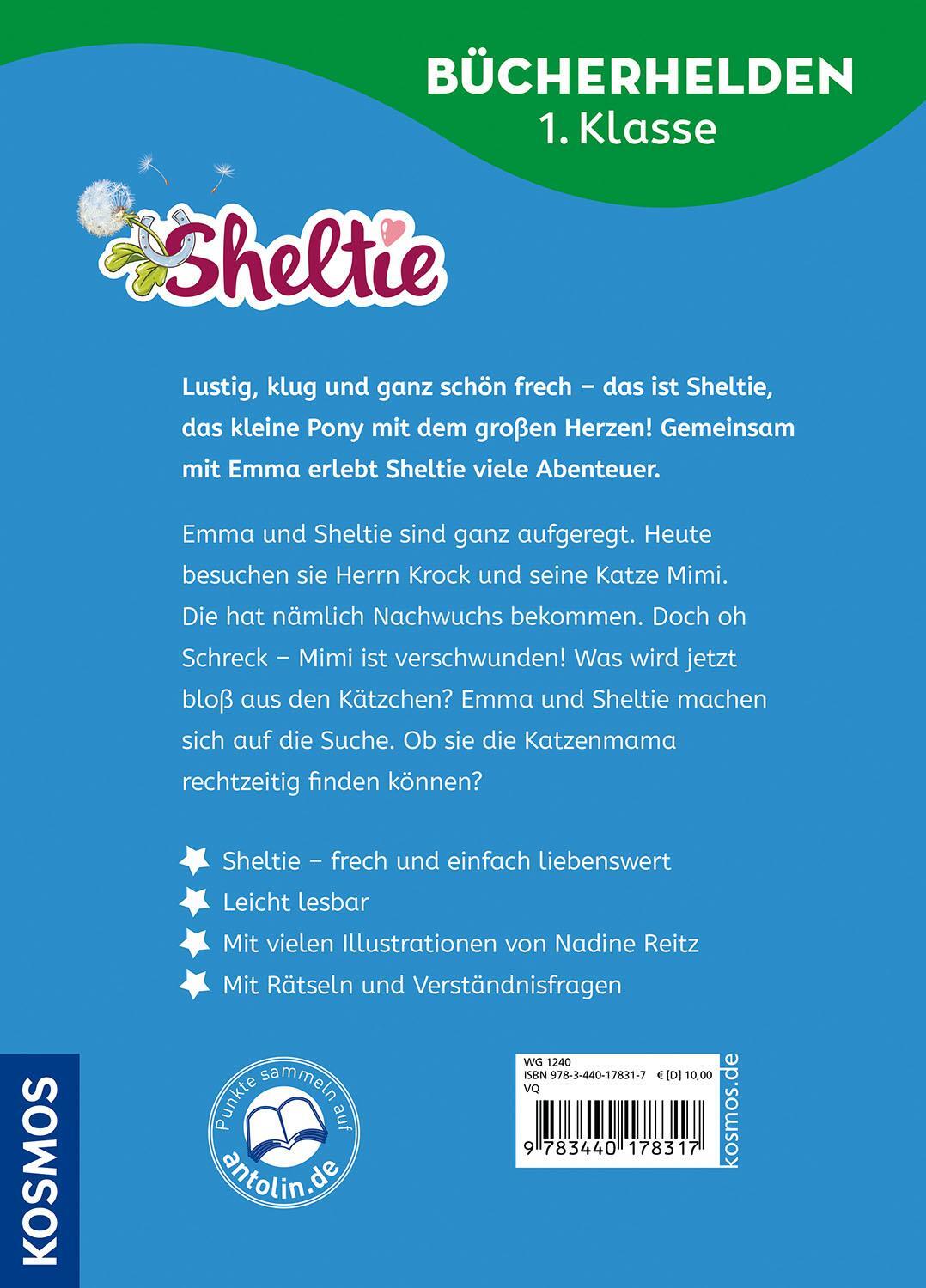 Bild: 9783440178317 | Sheltie, Bücherhelden 1. Klasse, Sheltie und die Katzenbabys | Kessel