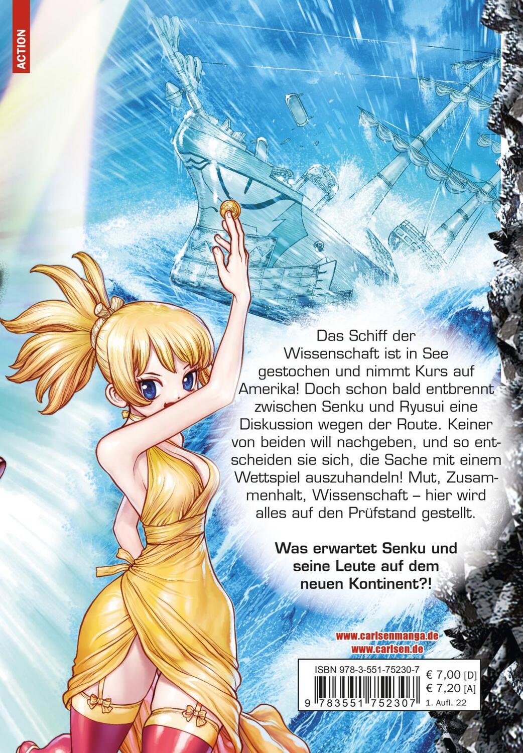 Rückseite: 9783551752307 | Dr. Stone 17 | Pioniere der Erde | Boichi (u. a.) | Taschenbuch | 2022