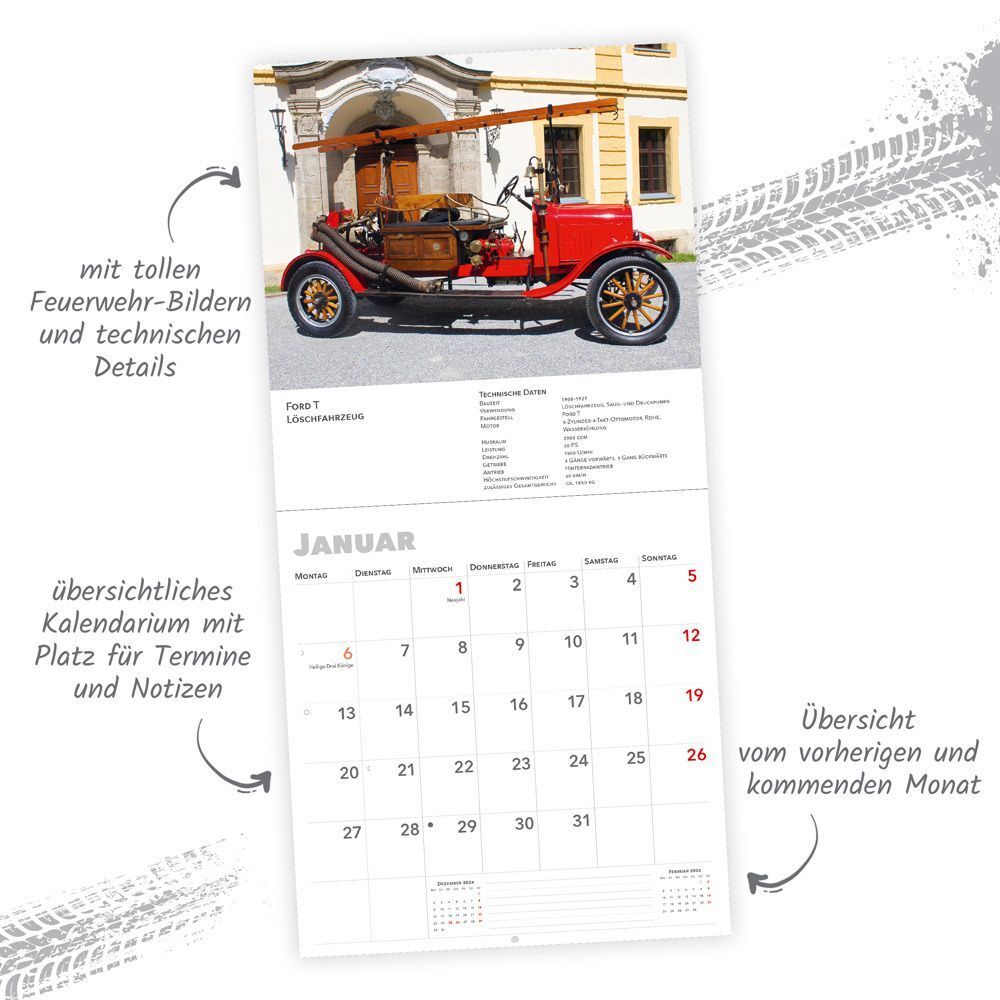 Bild: 9783988021878 | Trötsch Broschürenkalender Feuerwehren 2025 | Wandplaner | Co.KG