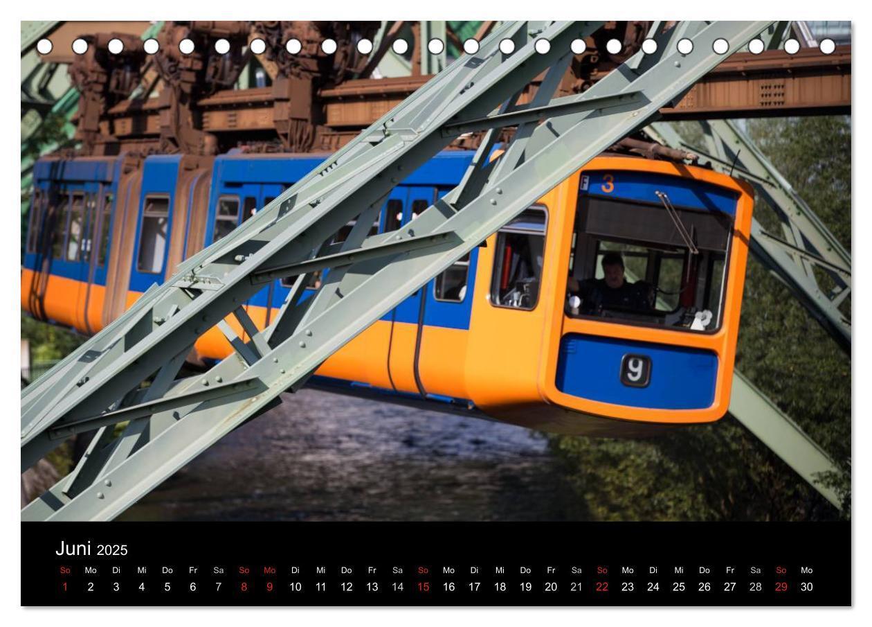 Bild: 9783435526369 | Die Wuppertaler Schwebebahn (Tischkalender 2025 DIN A5 quer),...