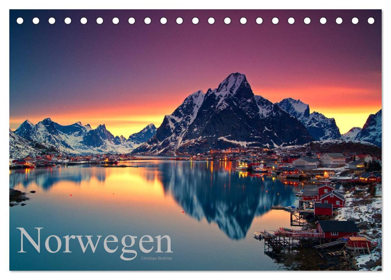 Cover: 9783435801268 | Norwegen (Tischkalender 2025 DIN A5 quer), CALVENDO Monatskalender