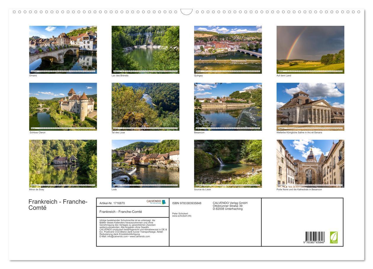 Bild: 9783383935848 | Frankreich - Franche-Comté (Wandkalender 2025 DIN A2 quer),...