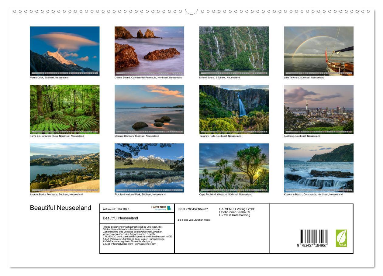 Bild: 9783457184967 | Beautiful Neuseeland (hochwertiger Premium Wandkalender 2025 DIN A2...