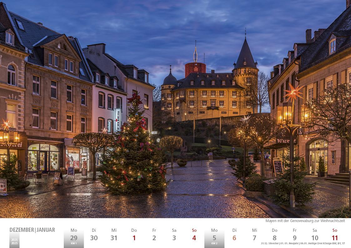 Bild: 9783965352056 | Die Eifel in Wort und Bild 2025 Bildkalender A4 quer, 28 Bilder auf...