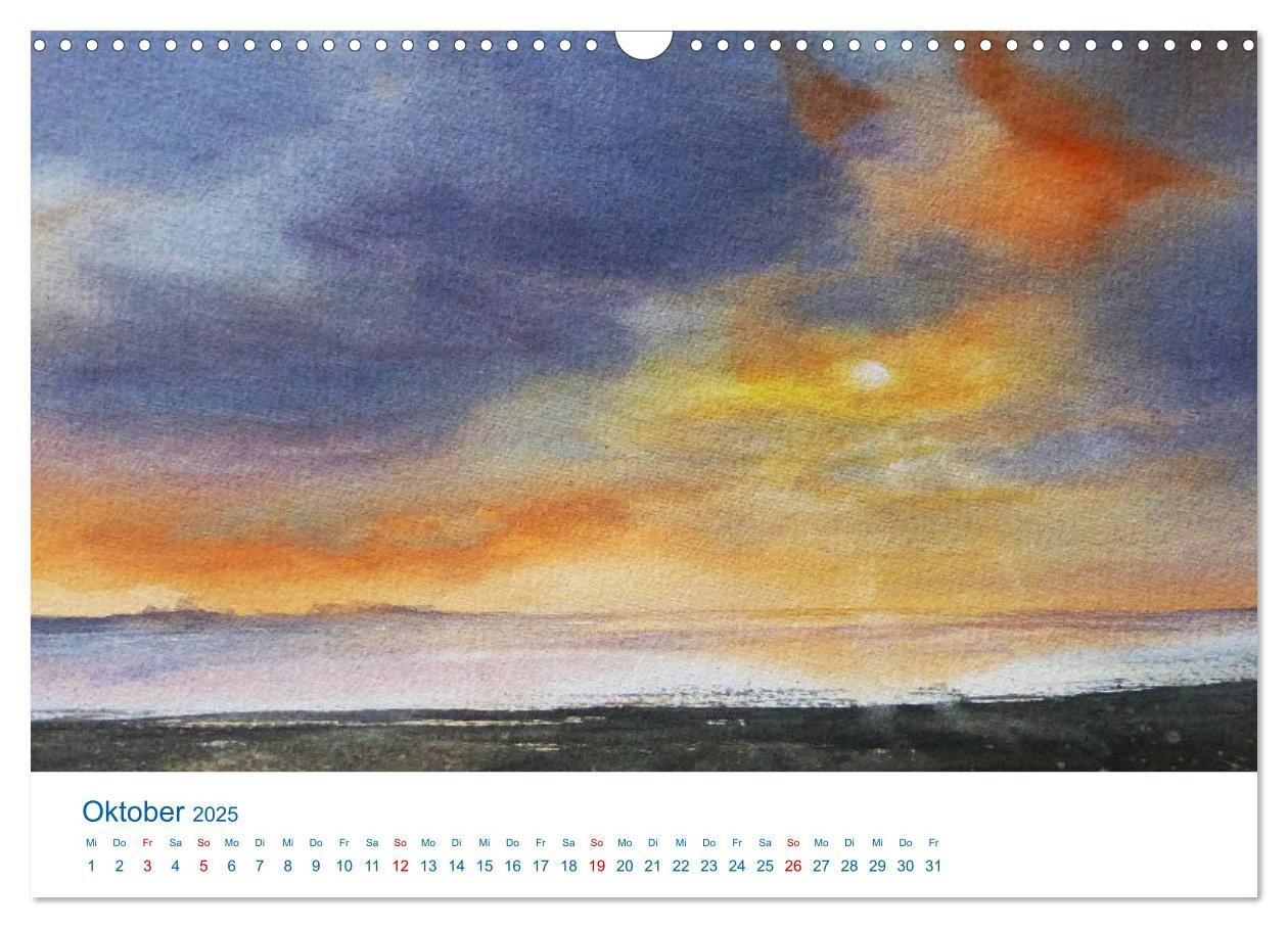 Bild: 9783457146668 | Föhr - Aquarelle (Wandkalender 2025 DIN A3 quer), CALVENDO...