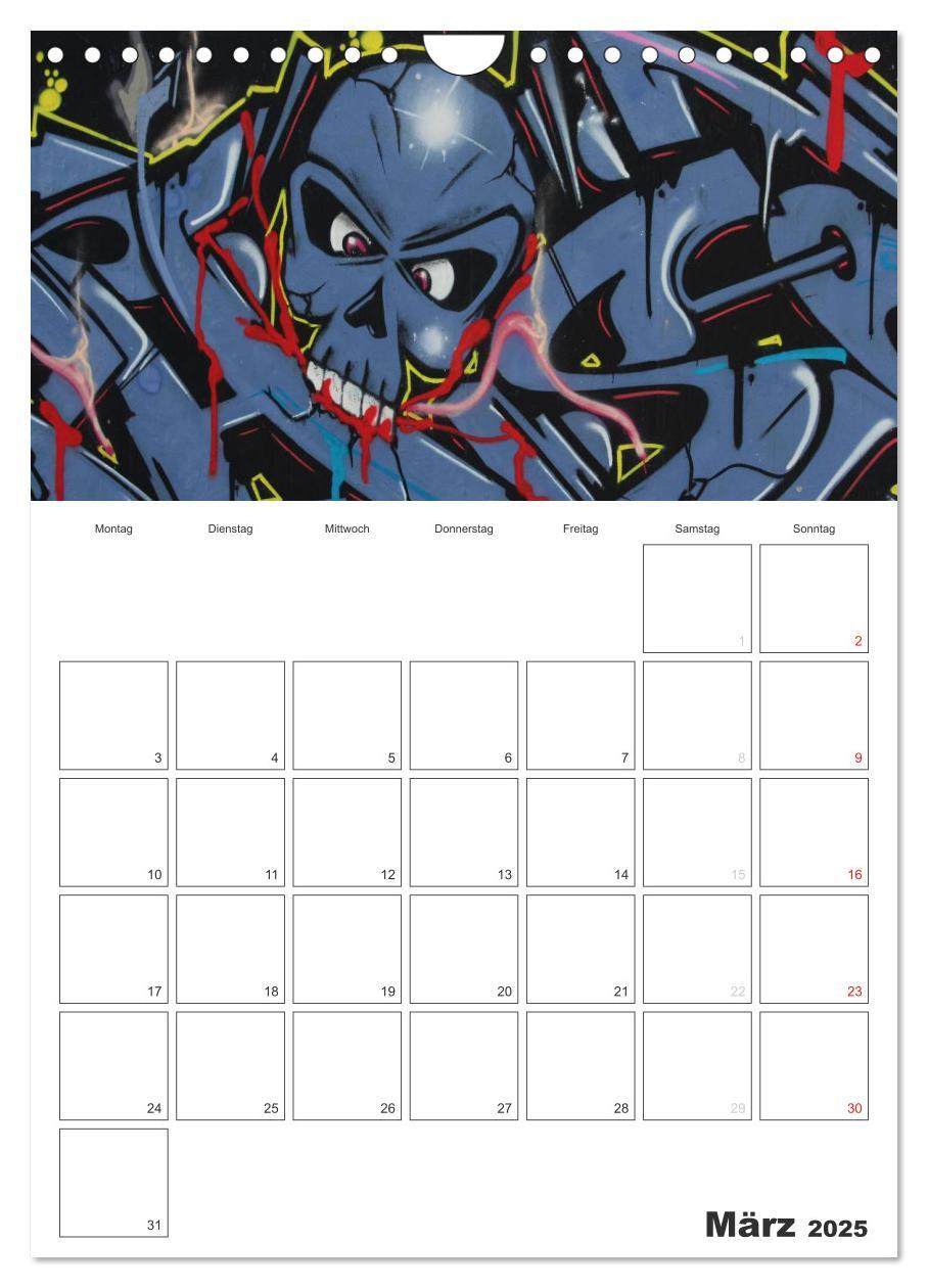 Bild: 9783457065112 | GRAFFITI 2025 / Planer (Wandkalender 2025 DIN A4 hoch), CALVENDO...