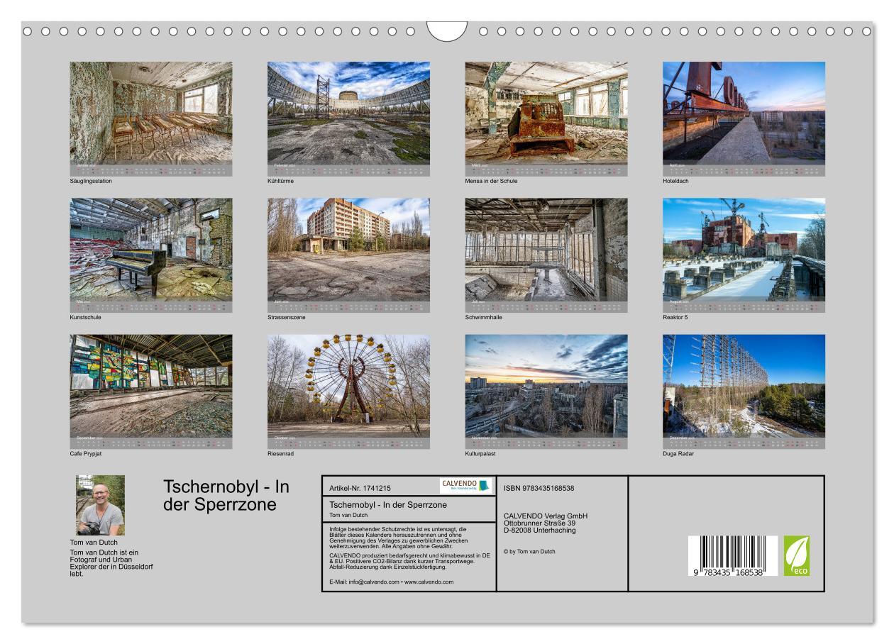 Bild: 9783435168538 | Tschernobyl - In der Sperrzone (Wandkalender 2025 DIN A3 quer),...