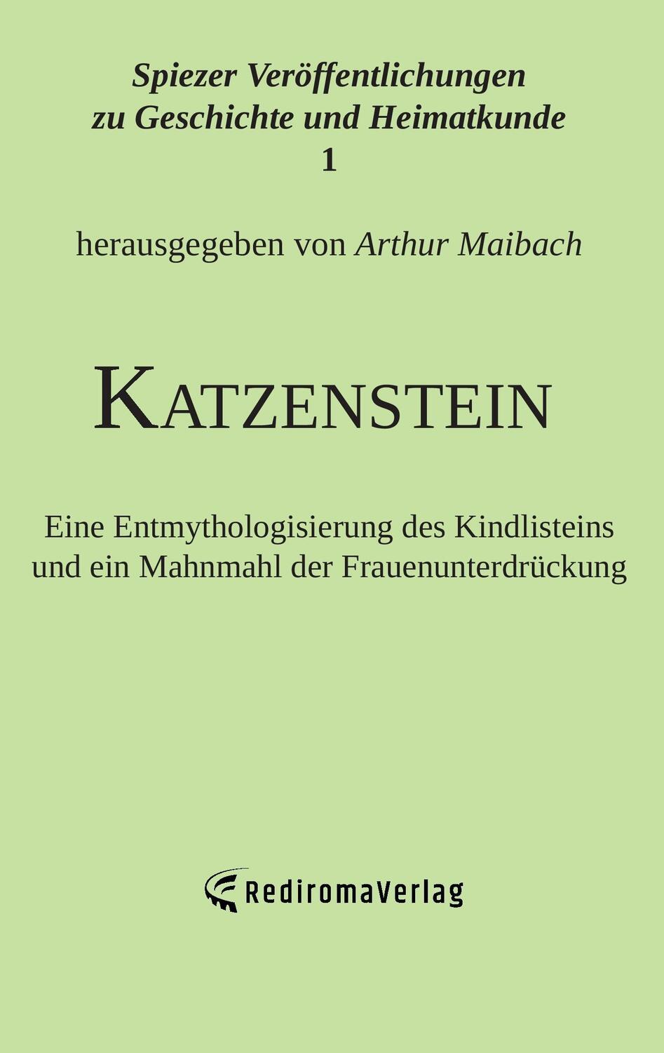 Cover: 9783868708851 | Katzenstein | Arthur Maibach | Taschenbuch | Paperback | 76 S. | 2015