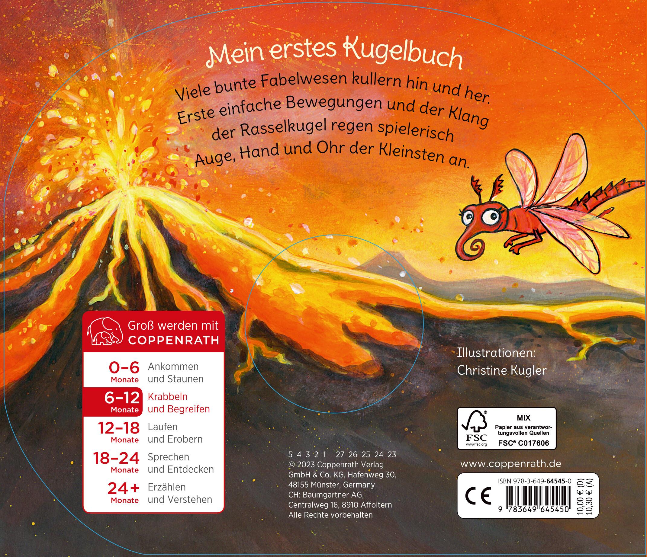 Rückseite: 9783649645450 | Mein erstes Kugelbuch: Kleiner Kuller-Drache | Christine Kugler | Buch