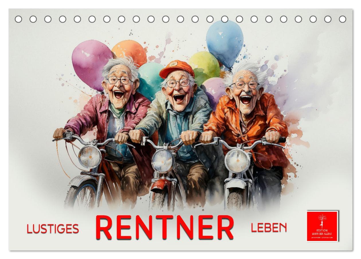 Cover: 9783383891229 | Lustiges Rentner Leben (Tischkalender 2025 DIN A5 quer), CALVENDO...