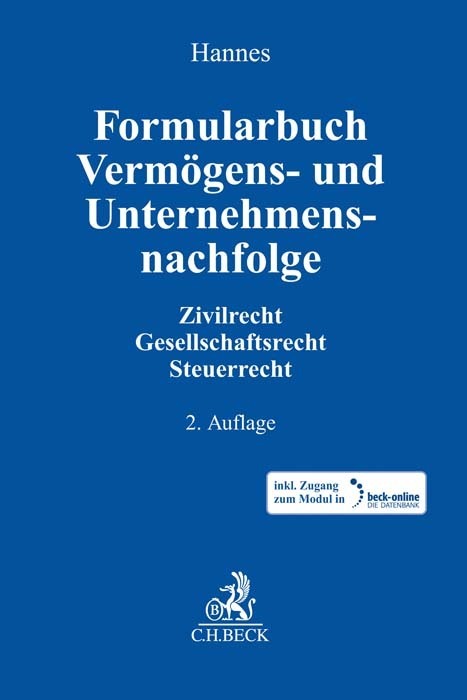 Cover: 9783406684654 | Formularbuch Vermögens- und Unternehmensnachfolge, m. 1 Buch, m. 1...