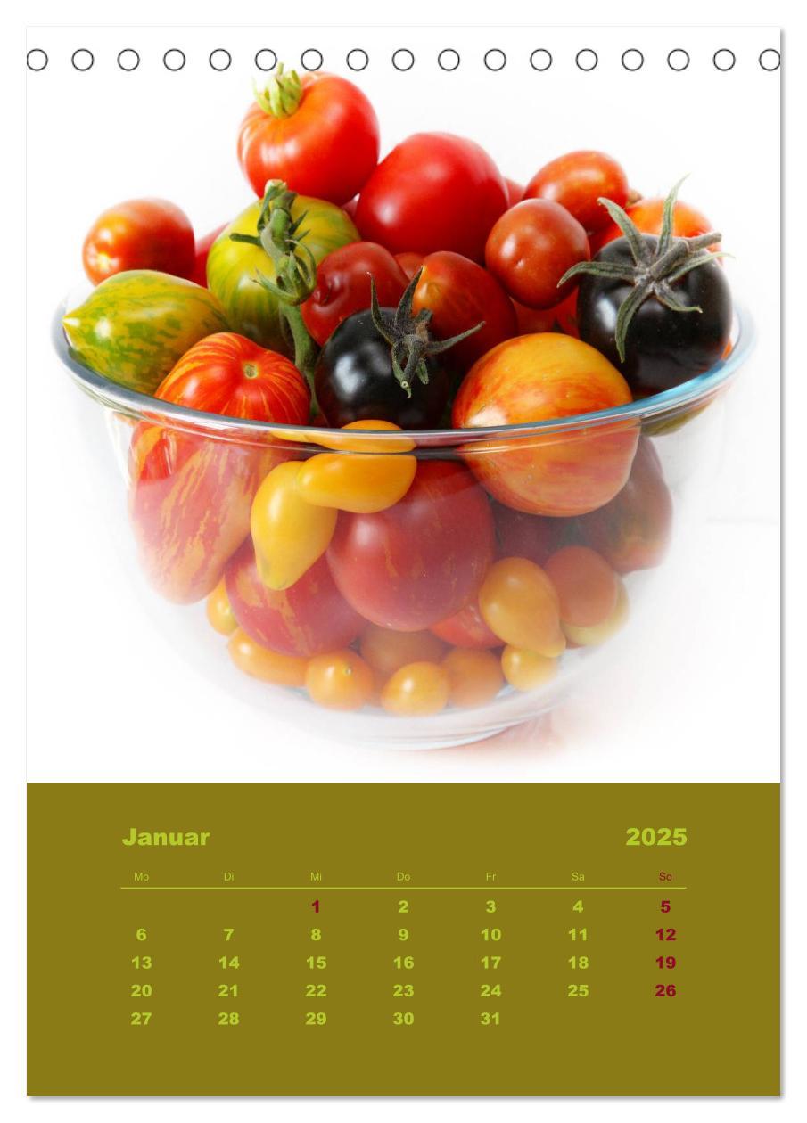 Bild: 9783457054673 | Tomaten - Alles BIO! (Tischkalender 2025 DIN A5 hoch), CALVENDO...