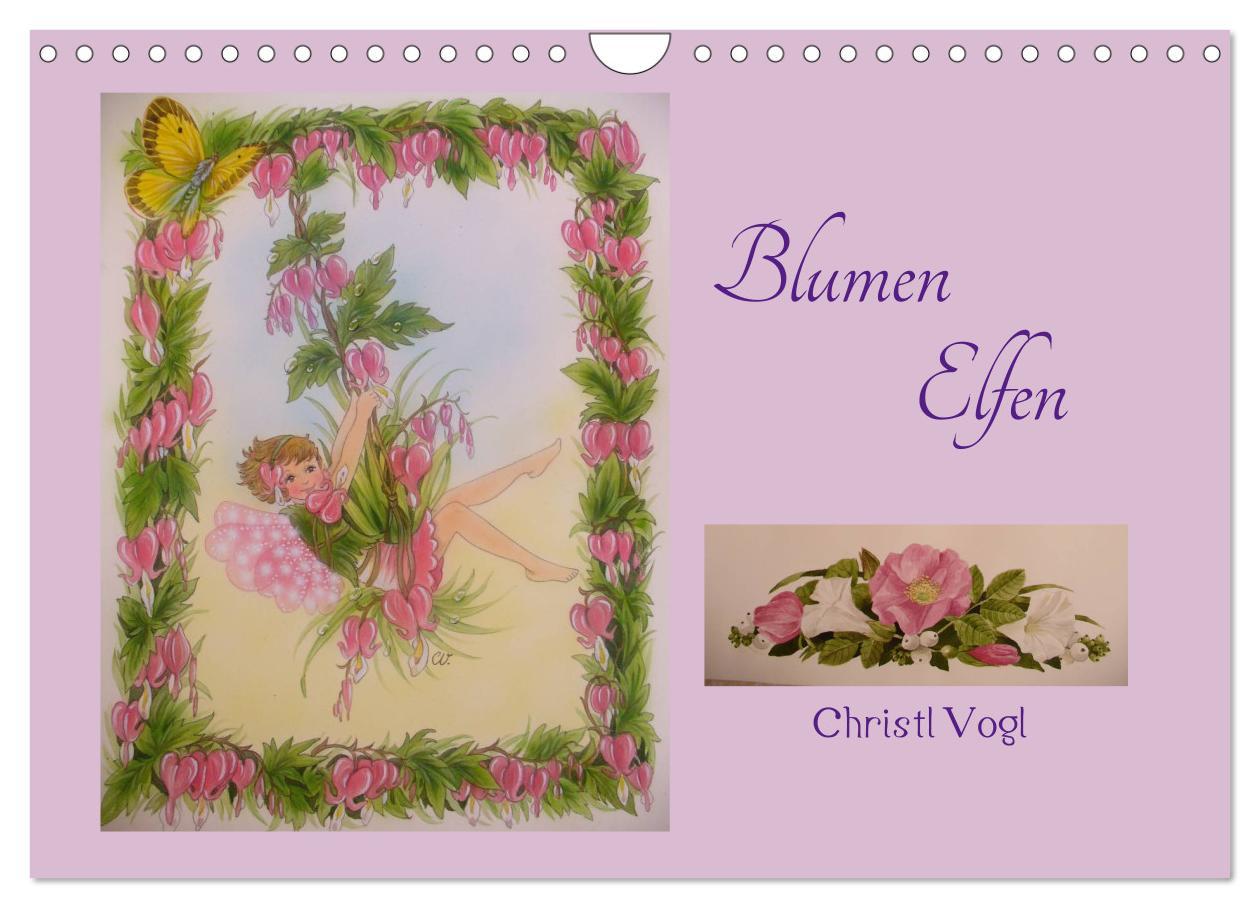 Cover: 9783435550296 | Blumen Elfen (Wandkalender 2025 DIN A4 quer), CALVENDO Monatskalender