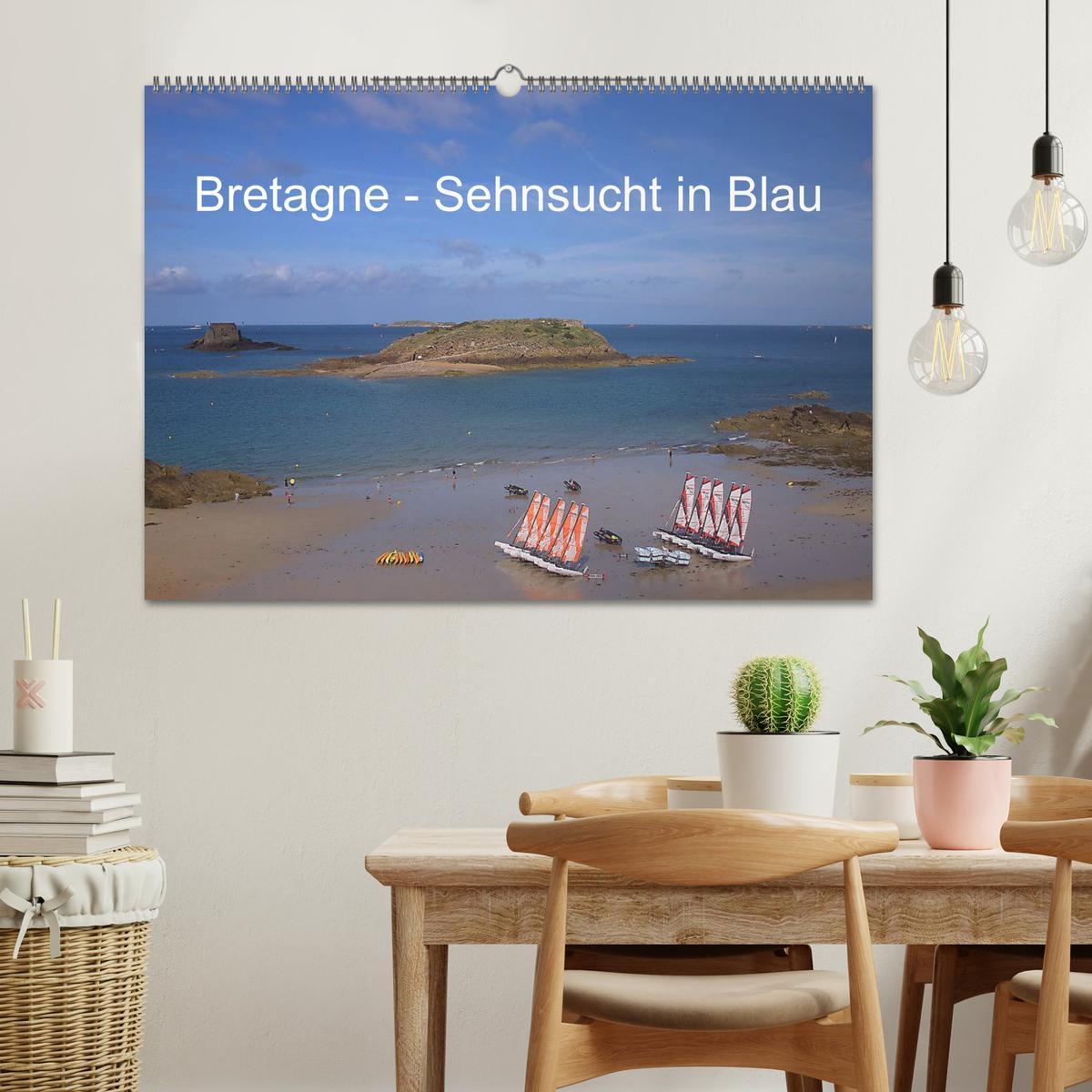 Bild: 9783435631926 | Bretagne - Sehnsucht in Blau (Wandkalender 2025 DIN A2 quer),...