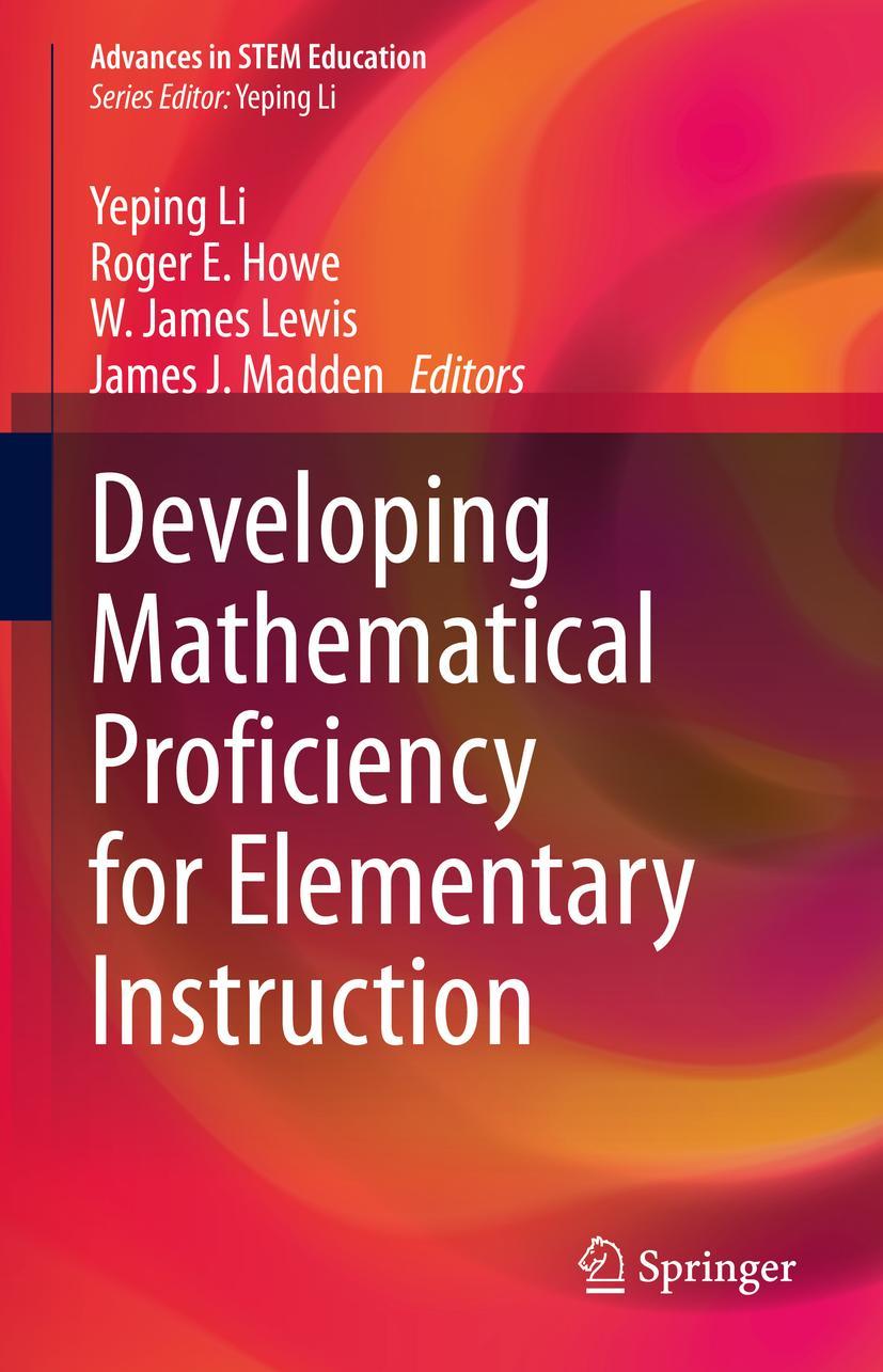 Cover: 9783030689551 | Developing Mathematical Proficiency for Elementary Instruction | Buch