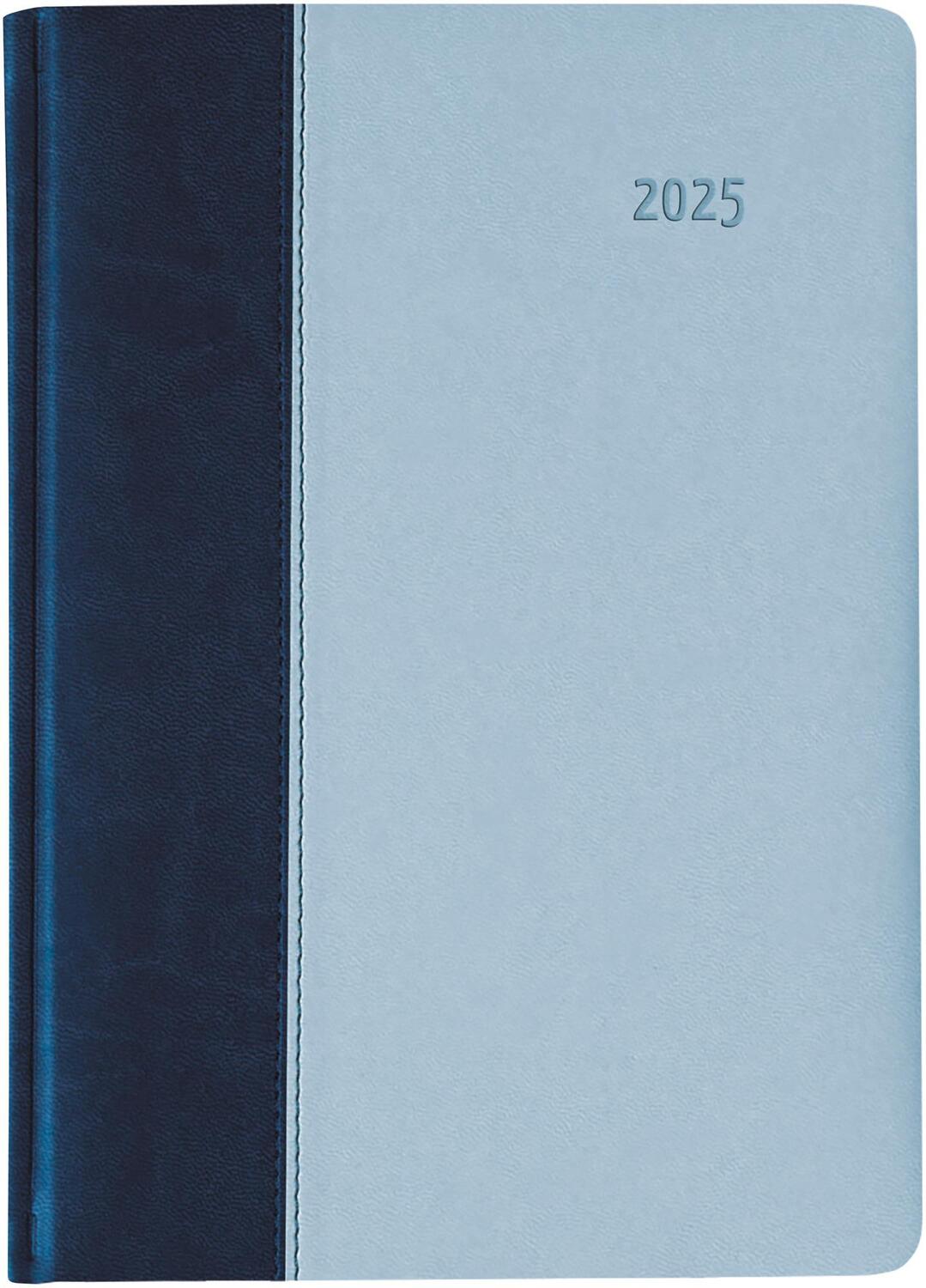 Cover: 4006928026838 | Buchkalender Premium Air blau-azur 2025 - Büro-Kalender A5 -...