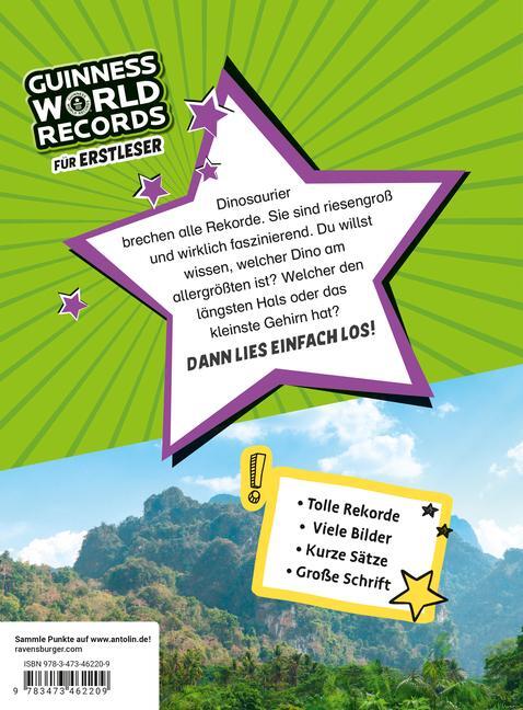 Bild: 9783473462209 | Guinness World Records für Erstleser - Dinosaurier (Rekordebuch zum...