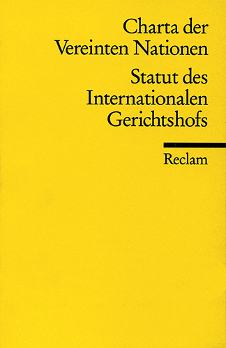 Cover: 9783150098011 | Charta der Vereinten Nationen. Statut des Internationalen Gerichtshofs