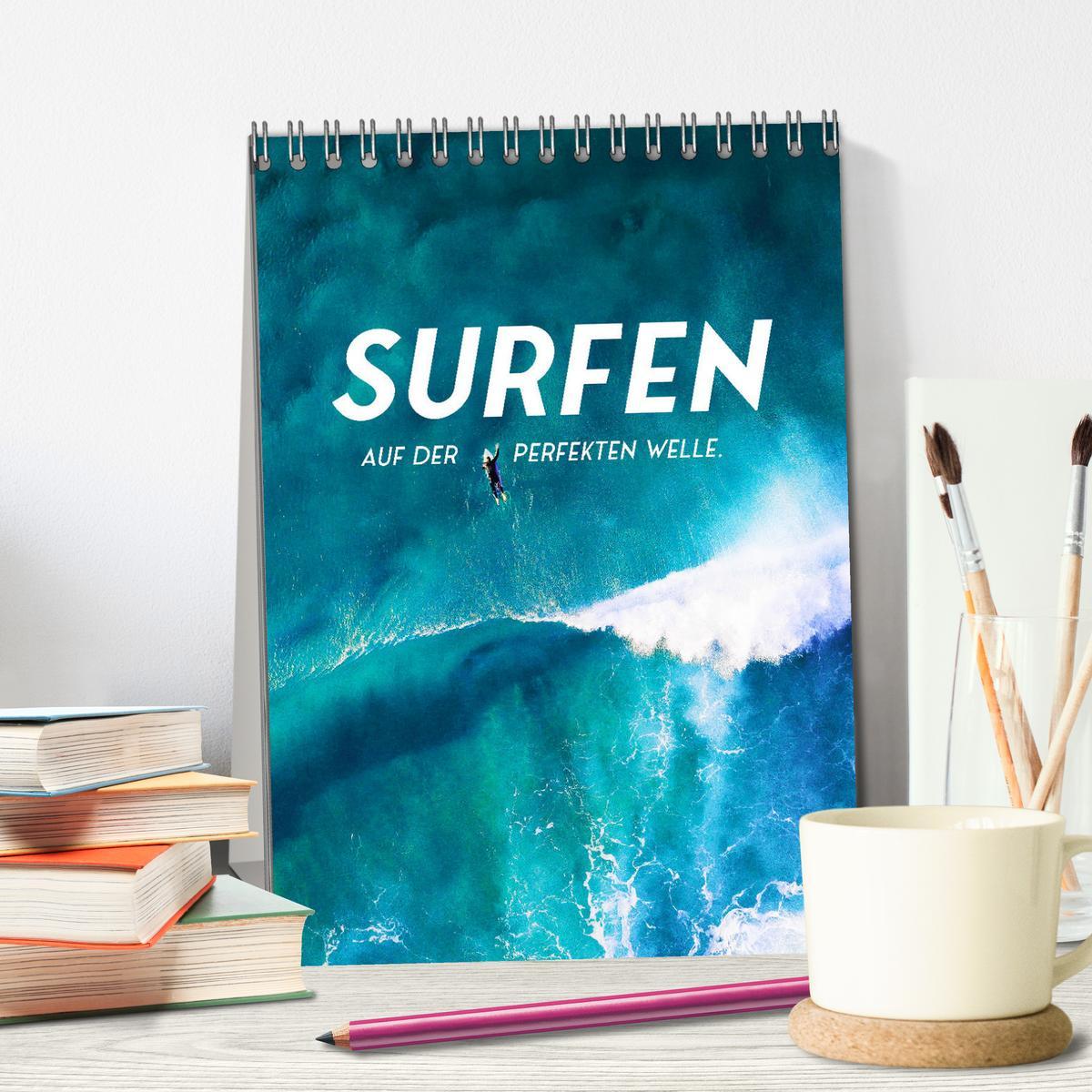 Bild: 9783435906659 | Surfen - Auf der perfekten Welle. (Tischkalender 2025 DIN A5 hoch),...