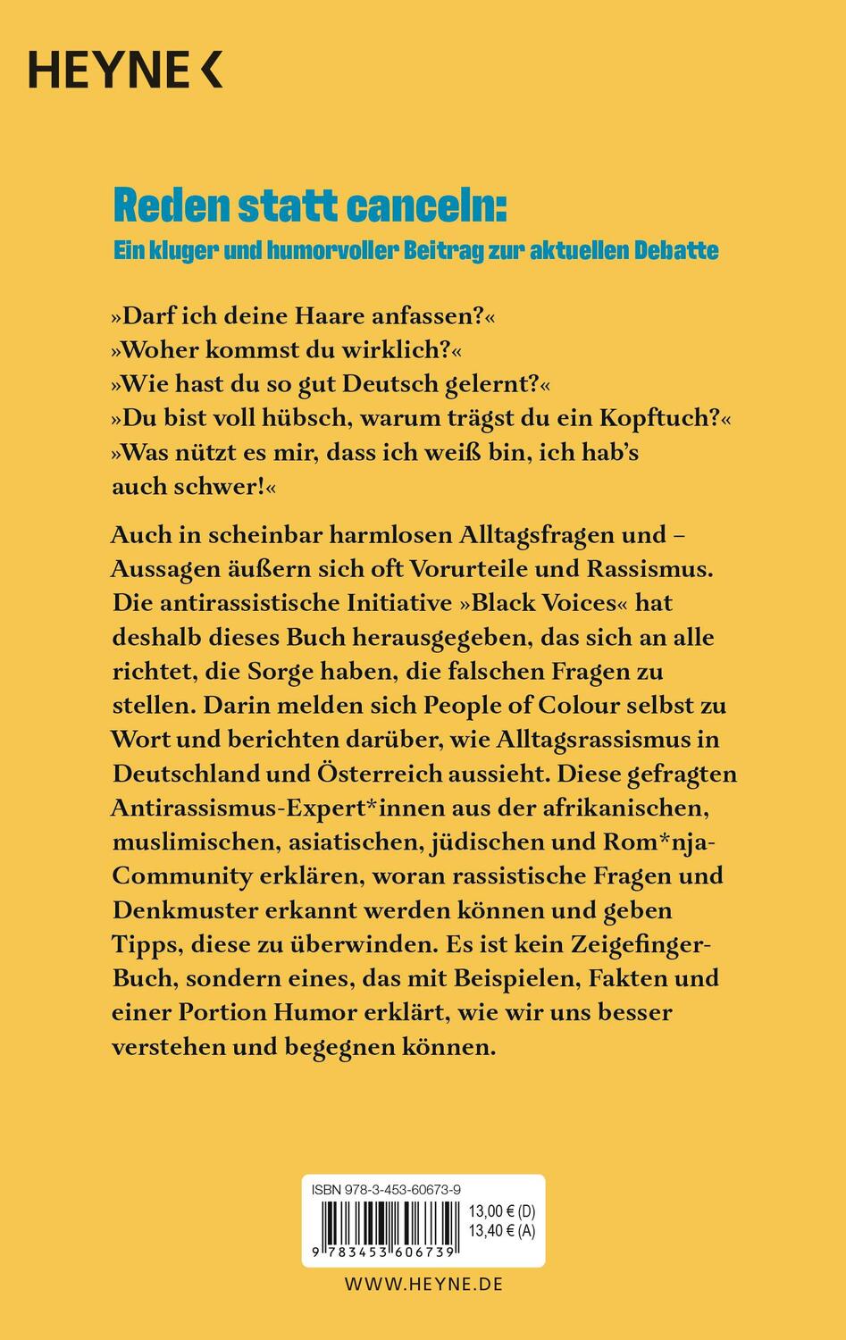 Bild: 9783453606739 | War das jetzt rassistisch? | Black Voices | Taschenbuch | 240 S.