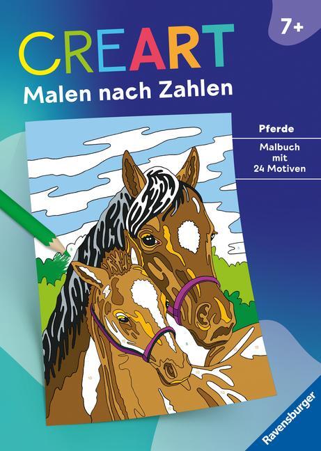 Cover: 9783473489350 | Ravensburger Malen nach Zahlen ab 7 Pferde - 24 Motive | Maja Wagner