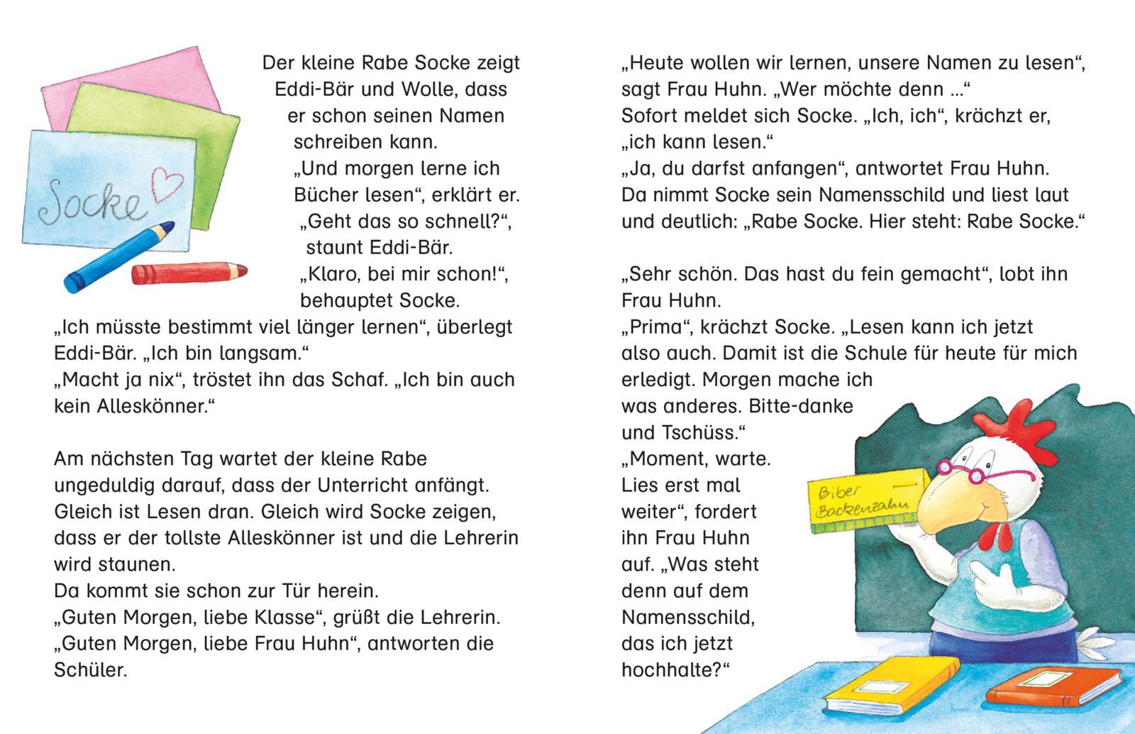 Bild: 9783480232864 | Der kleine Rabe Socke: Alles Schule - jetzt bin ich da! Drei...