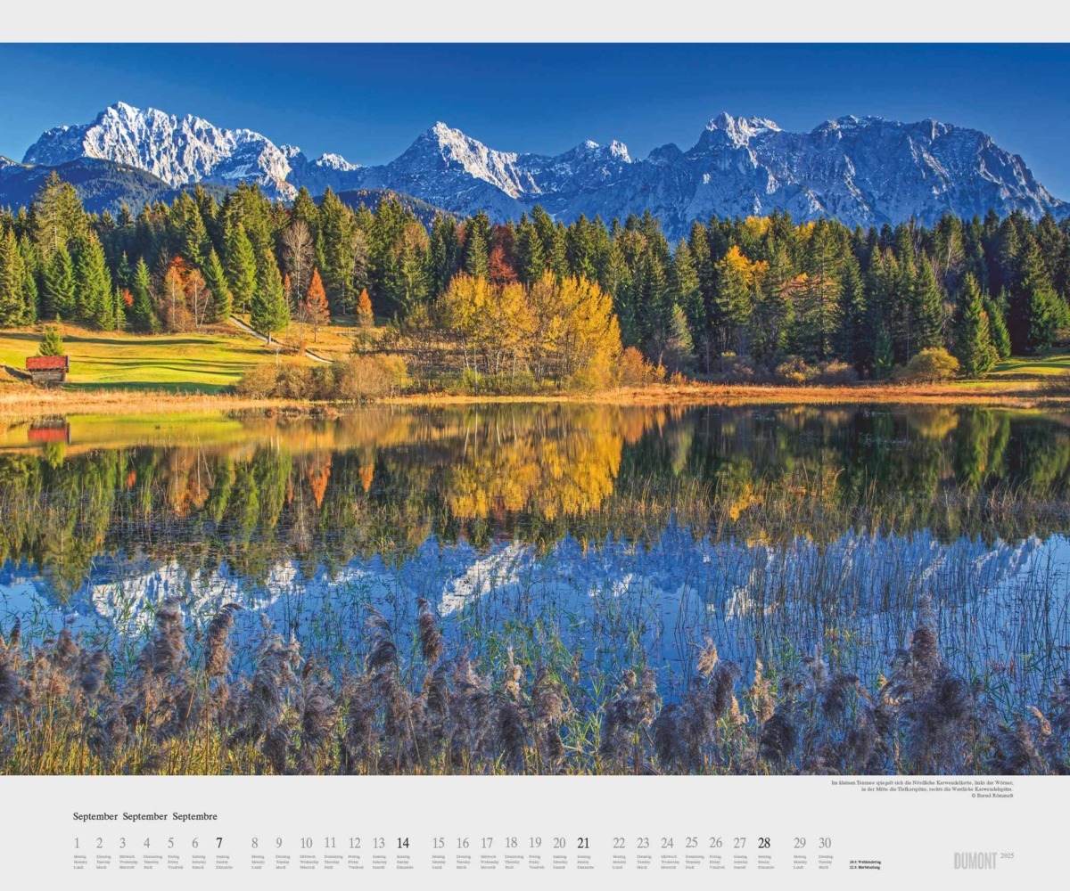 Bild: 4250809653747 | DUMONT - Im Zugspitzland 2025 Wandkalender, 60x50cm, Kalender mit...