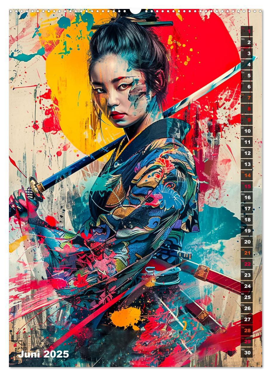 Bild: 9783383810428 | Samurai - Onna Bugeisha (Wandkalender 2025 DIN A2 hoch), CALVENDO...