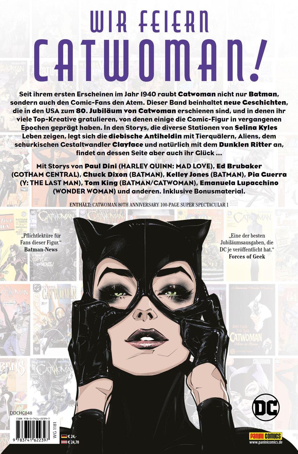 Rückseite: 9783741622397 | DC Celebration: Catwoman | Paul Dini (u. a.) | Buch | 124 S. | Deutsch