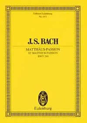 Cover: 9783795762001 | St Matthew Passion Study Score | Johann Sebastian Bach | Deutsch