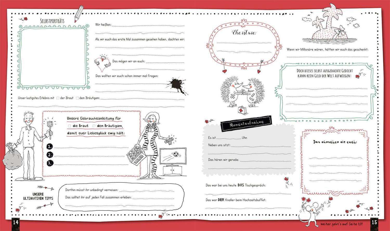 Bild: 9783833235962 | Hochzeit ist der schönste Tag im Leben | Das besondere Gästebuch