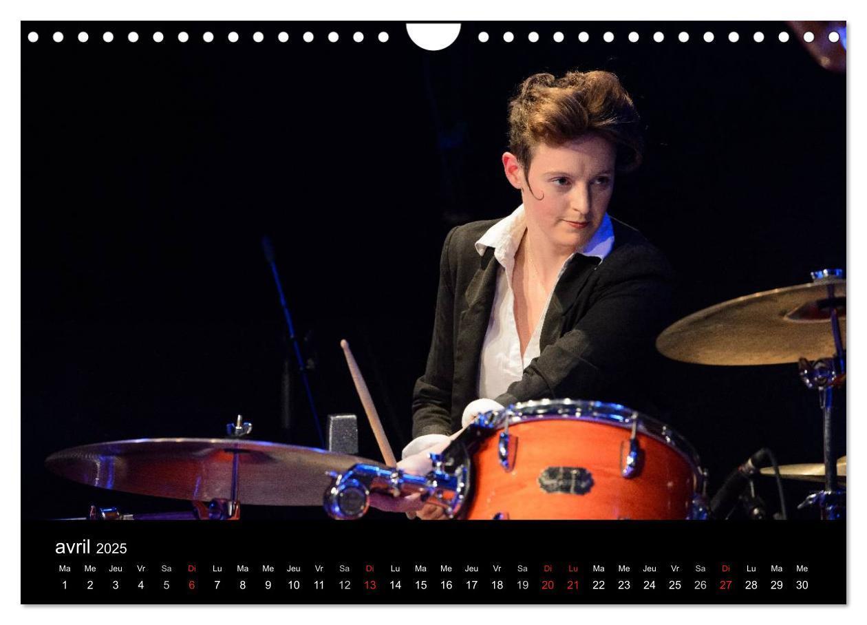 Bild: 9781325964840 | Jazz drums (Calendrier mural 2025 DIN A4 vertical), CALVENDO...