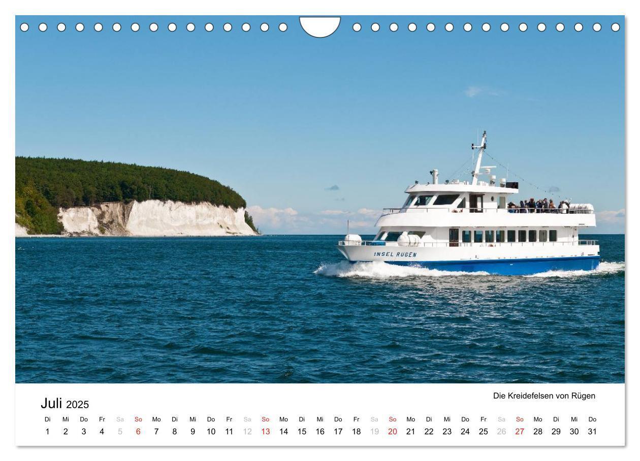 Bild: 9783435693924 | Rügen und Hiddensee (Wandkalender 2025 DIN A4 quer), CALVENDO...