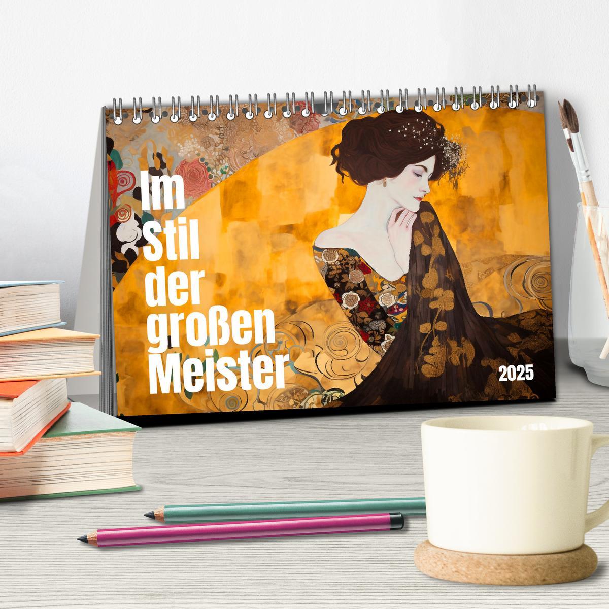 Bild: 9783383907265 | Im Stil der großen Meister (Tischkalender 2025 DIN A5 quer),...