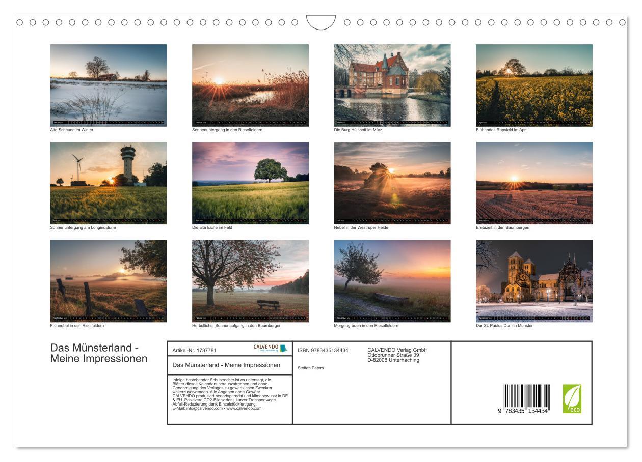 Bild: 9783435134434 | Das Münsterland - Meine Impressionen (Wandkalender 2025 DIN A3...