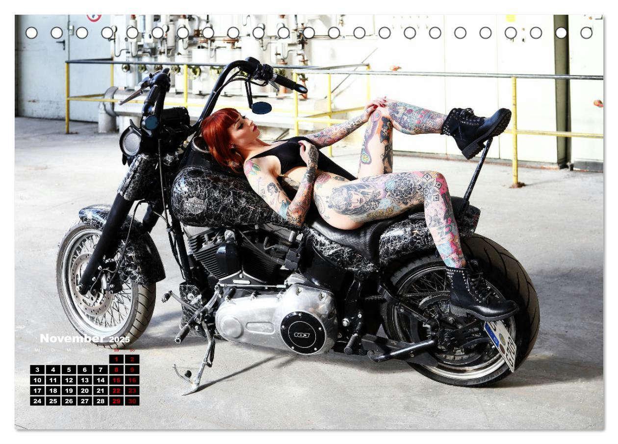 Bild: 9783383963728 | Motorräder und Sexy Girls (Tischkalender 2025 DIN A5 quer),...