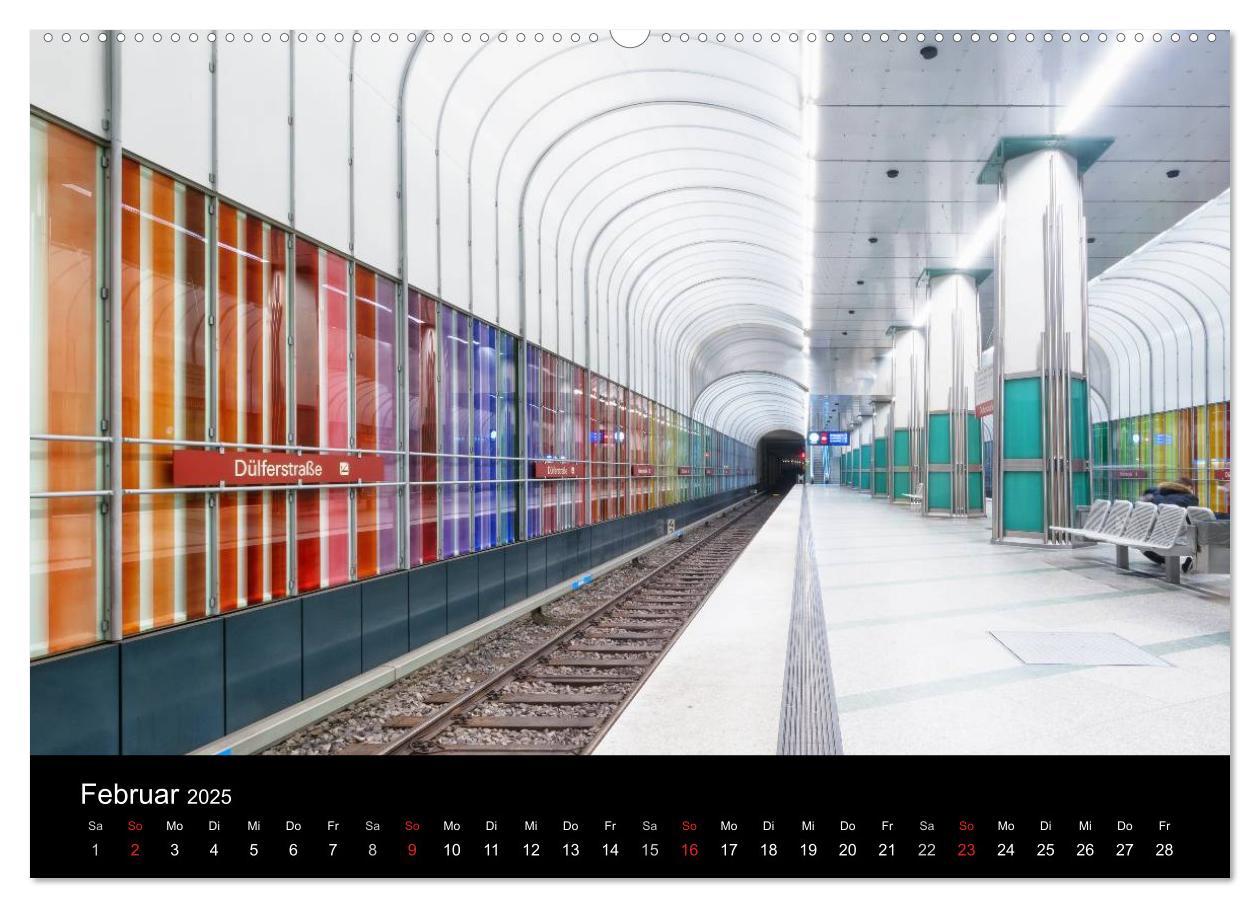 Bild: 9783435489978 | MetroMUC, Stationen im Untergrund Münchens (Wandkalender 2025 DIN...