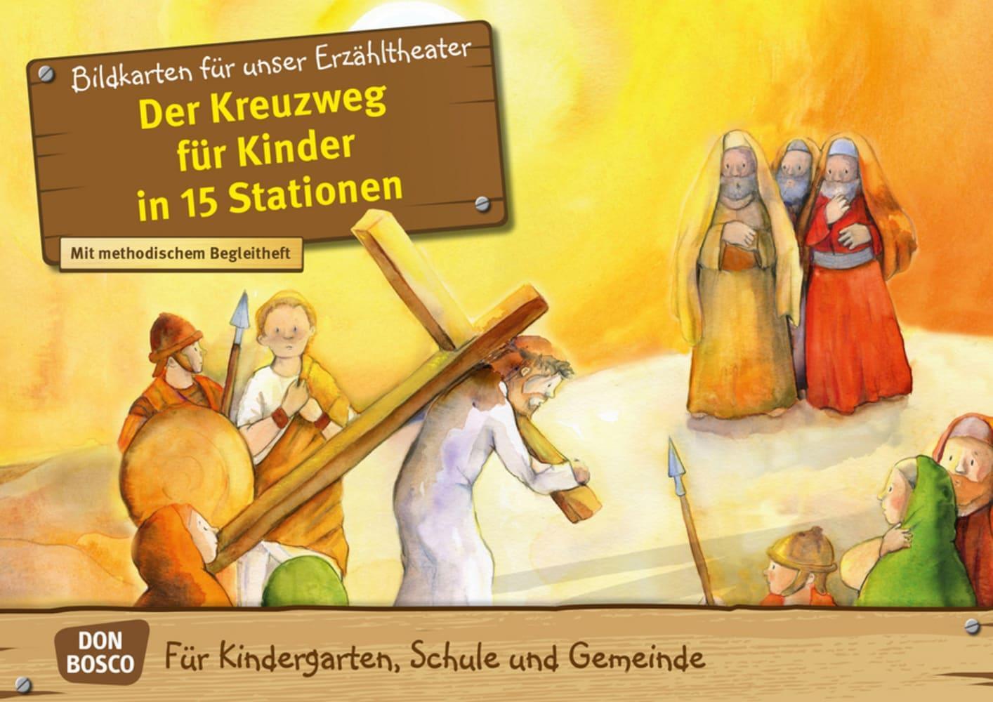 Cover: 4260179516313 | Der Kreuzweg für Kinder in 15 Stationen. Kamishibai Bildkartenset.