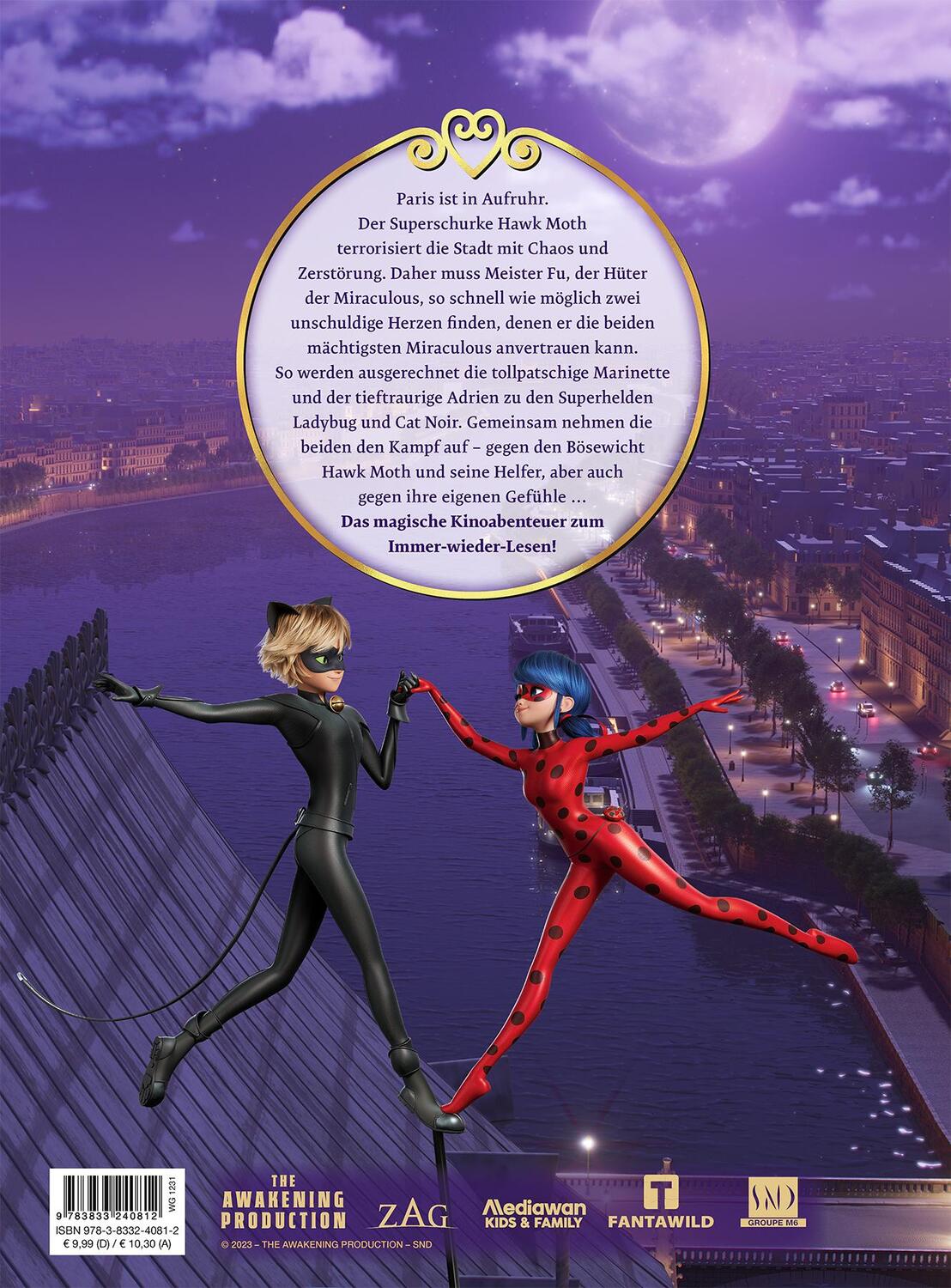 Rückseite: 9783833240812 | Miraculous: Ladybug & Cat Noir Der Film: Das Buch zum Film | Buch