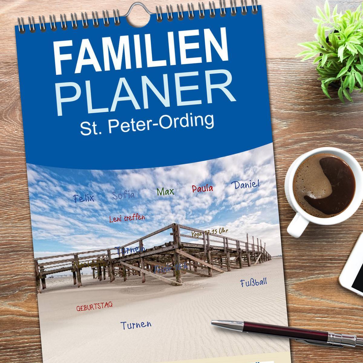 Bild: 9783457119471 | Familienplaner 2025 - St. Peter-Ording mit 5 Spalten (Wandkalender,...