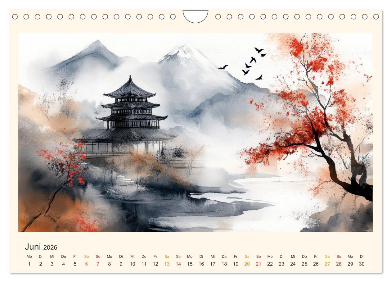 Bild: 9783457251249 | Japan - die Farben der Tradition (Wandkalender 2026 DIN A4 quer),...