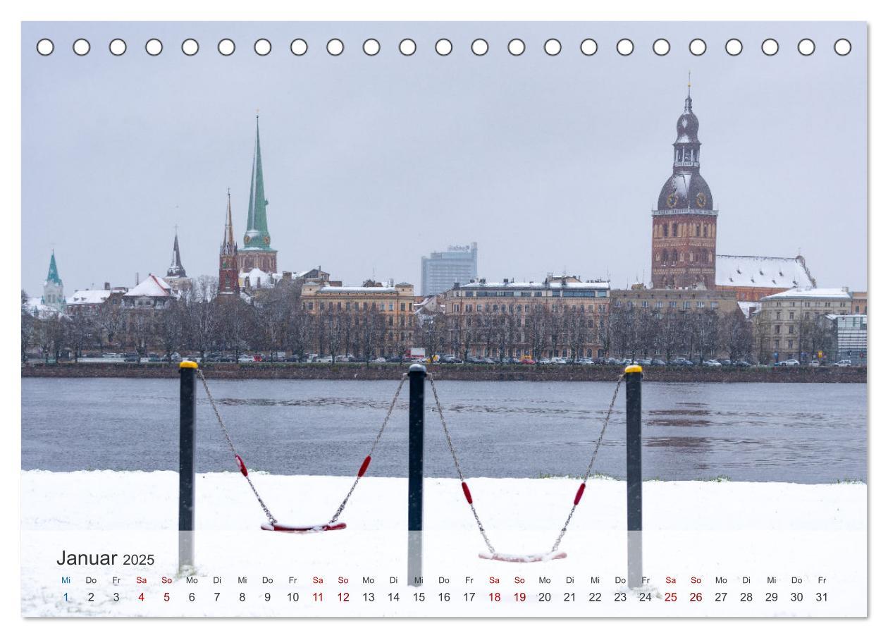 Bild: 9783435833399 | Riga - Paris des Ostens (Tischkalender 2025 DIN A5 quer), CALVENDO...