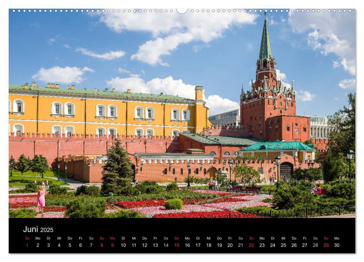 Bild: 9783435643882 | Moskau 2025 (Wandkalender 2025 DIN A2 quer), CALVENDO Monatskalender