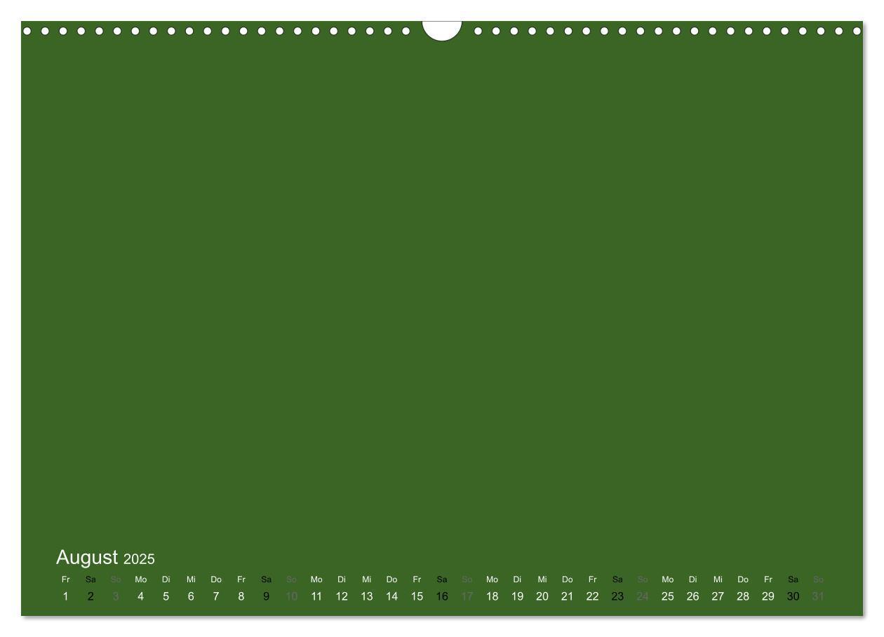 Bild: 9783435770120 | Bastelkalender - dunkel Grün (Wandkalender 2025 DIN A3 quer),...