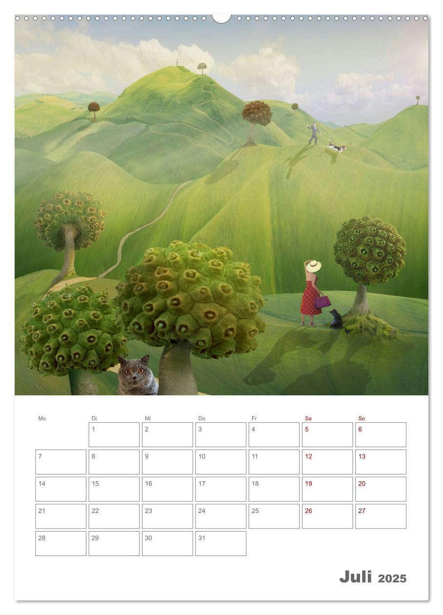 Bild: 9783435952083 | Surrealistische Reisen (Wandkalender 2025 DIN A2 hoch), CALVENDO...