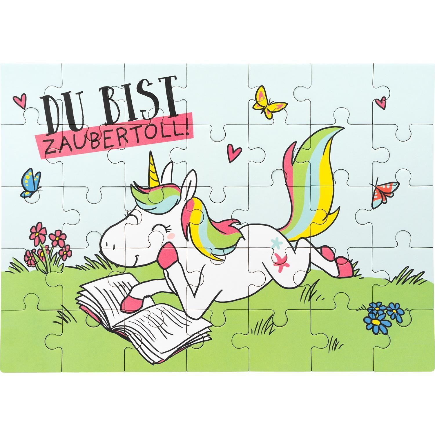 Bild: 4036018489052 | GRUSS &amp; CO Puzzle Motiv "Einhorn" | 35 Teile | Stück | 48905 | Deutsch