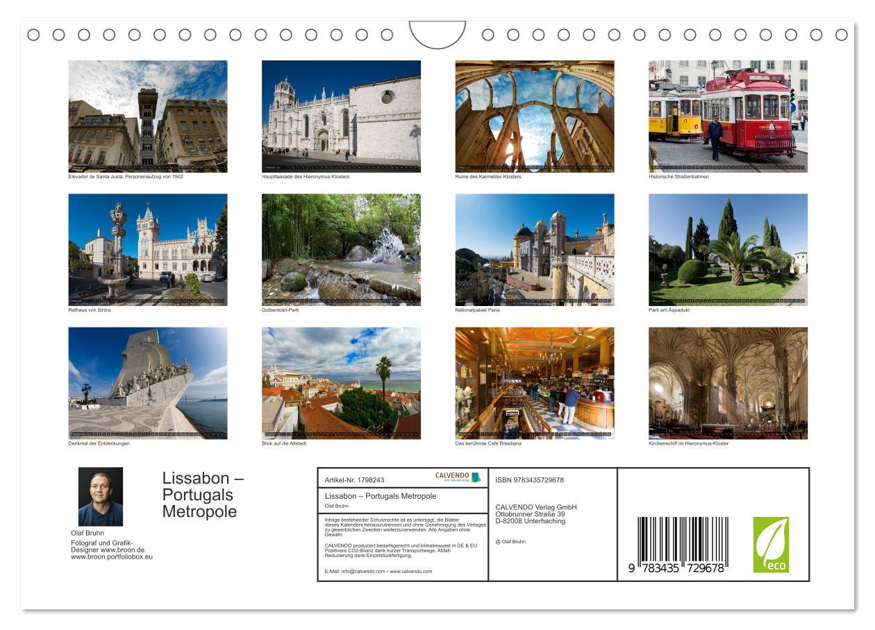 Bild: 9783435729678 | Lissabon ¿ Portugals Metropole (Wandkalender 2025 DIN A4 quer),...